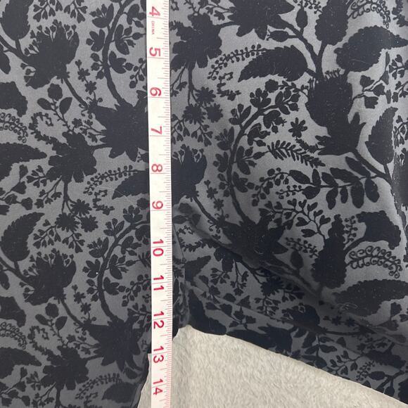 Soft Surroundings Velvet Burnout Black Skinny Pants Size M Boho Whimsygoth Fairy - Picture 4 of 9